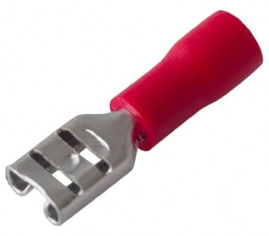 Клемма плоская REXANT 08-0412 (уп 100 шт) изолированная РПи-м 1.5-(4.8)/РпИм 1,25-5 [08-0412]