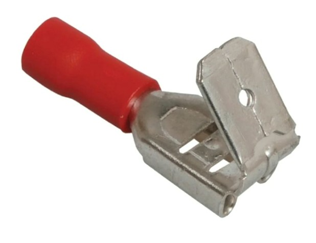 Клемма плоская REXANT 08-0414 (уп 100 шт) изолированная РПи-О 1.5-(6.3)/РпИо 1.5-7.5 [08-0414]