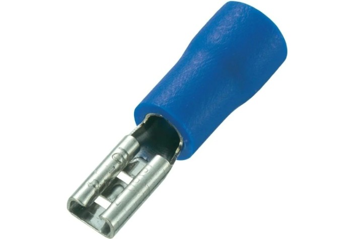 Клемма плоская REXANT 08-0431 (уп 100 шт) изолированная РПи-м 2.5-(2.8)/РпИм 2-250 [08-0431]