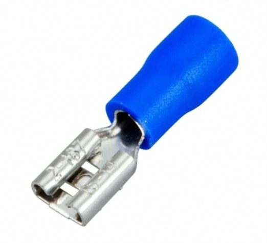 Клемма плоская REXANT 08-0432 (уп 100 шт) изолированная РПи-м 2.5-(4.8)/РпИм 2-5 [08-0432]