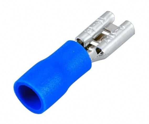 Клемма плоская REXANT 08-0432 (уп 100 шт) изолированная РПи-м 2.5-(4.8)/РпИм 2-5 [08-0432]