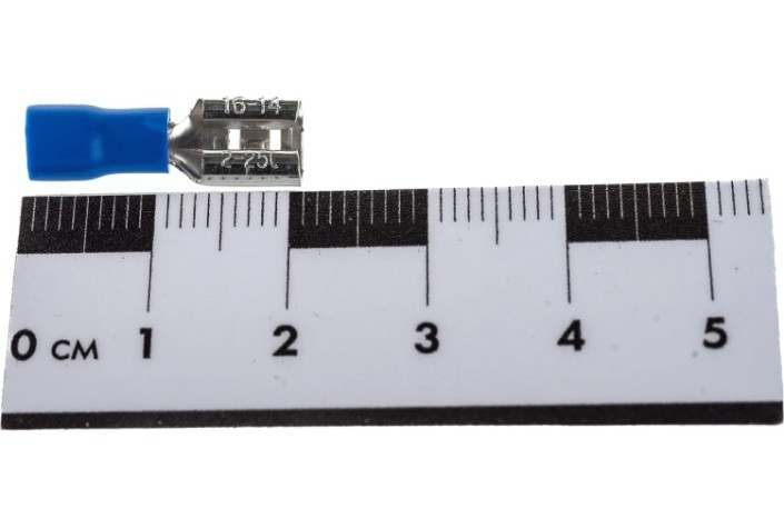 Клемма плоская REXANT 08-0433 (уп 100 шт) изолированная РПи-м 2.5-(6.3)/РпИм 2-250 [08-0433]