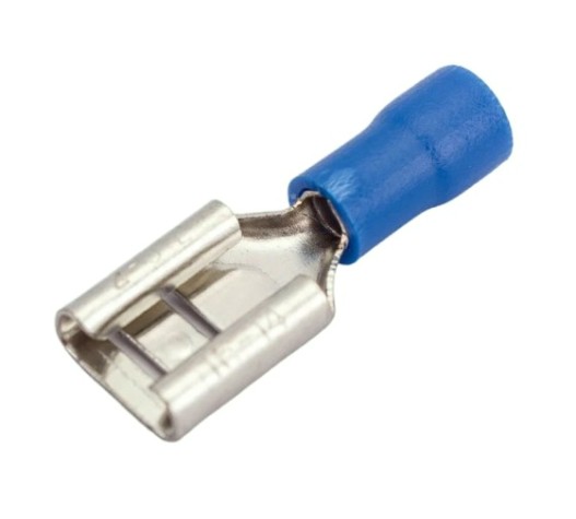 Клемма плоская REXANT 08-0434 (уп 100 шт) изолированная РПи-м 2.5-(9.0)/РпИм 2.5-9.0 [08-0434]