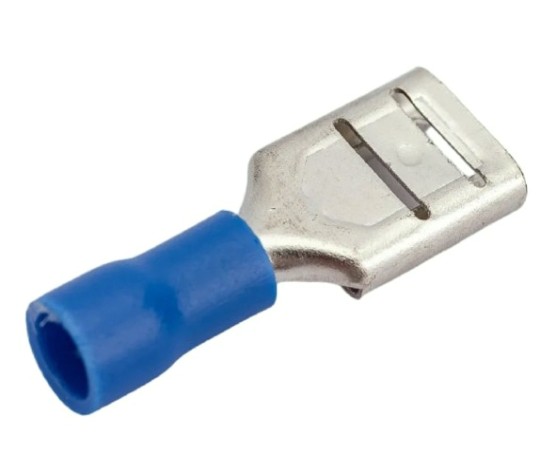 Клемма плоская REXANT 08-0434 (уп 100 шт) изолированная РПи-м 2.5-(9.0)/РпИм 2.5-9.0 [08-0434]