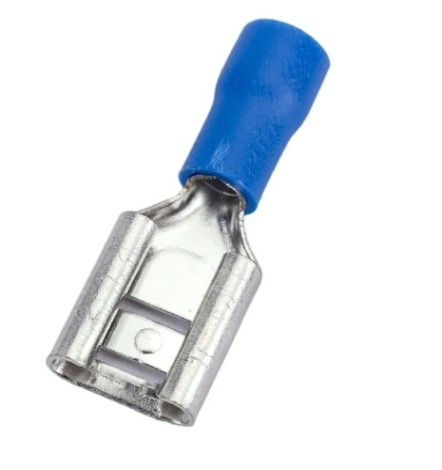 Клемма плоская REXANT 08-0434 (уп 100 шт) изолированная РПи-м 2.5-(9.0)/РпИм 2.5-9.0 [08-0434]