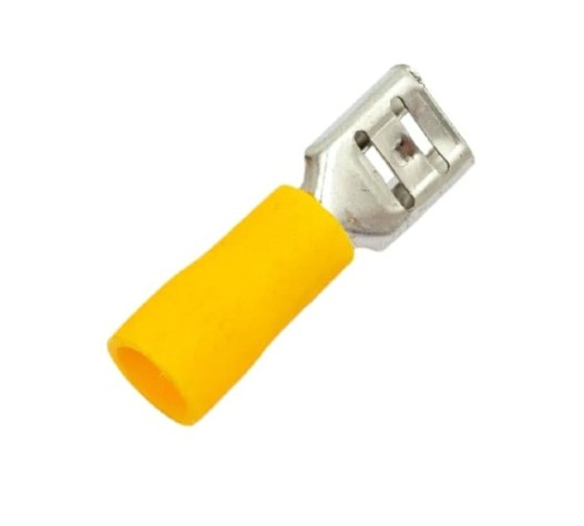 Клемма плоская REXANT 08-0451 (уп 100 шт) изолированная РПи-м 6.0-(6.3)/РпИм 5,5-6-0,5 [08-0451]