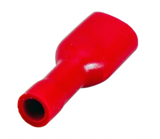 Клемма плоская REXANT 08-0612 (уп 100 шт) изолированная РППи-м 1.5-(6.3)/РпИмп 1,25-250 [08-0612]