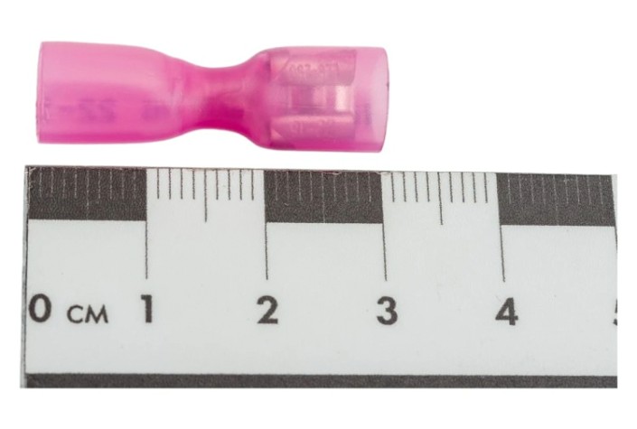 Клемма плоская REXANT 08-0614 (уп 100 шт) изолированная РПи-м-т 1.5-(6.3)/РпИм-т 1,25-7-0,8 [08-0614]