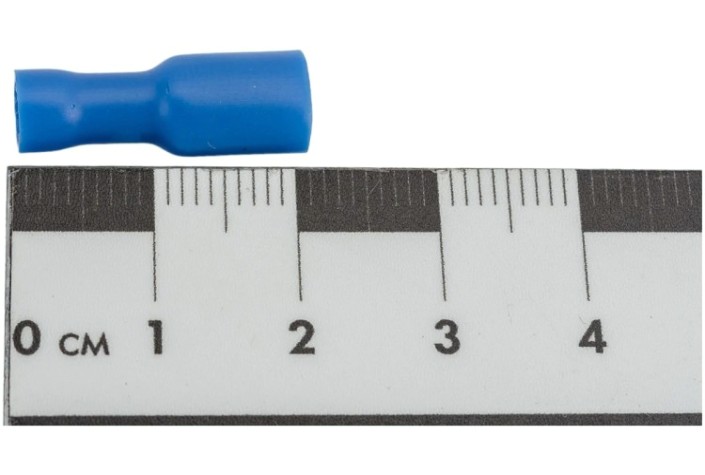 Клемма плоская REXANT 08-0631 (уп 100 шт) изолированная РППи-м 2.5-(4.8)/РпИмп 2-5-0,8 [08-0631]