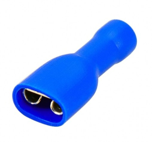 Клемма плоская REXANT 08-0632 (уп 100 шт) изолированная РППи-м 2.5-(6.3)/РпИмп 2-250 [08-0632]