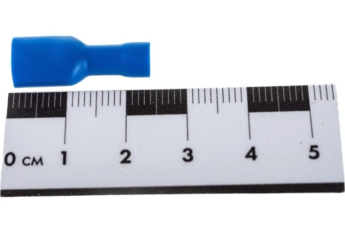 Клемма плоская REXANT 08-0632 (уп 100 шт) изолированная РППи-м 2.5-(6.3)/РпИмп 2-250 [08-0632]