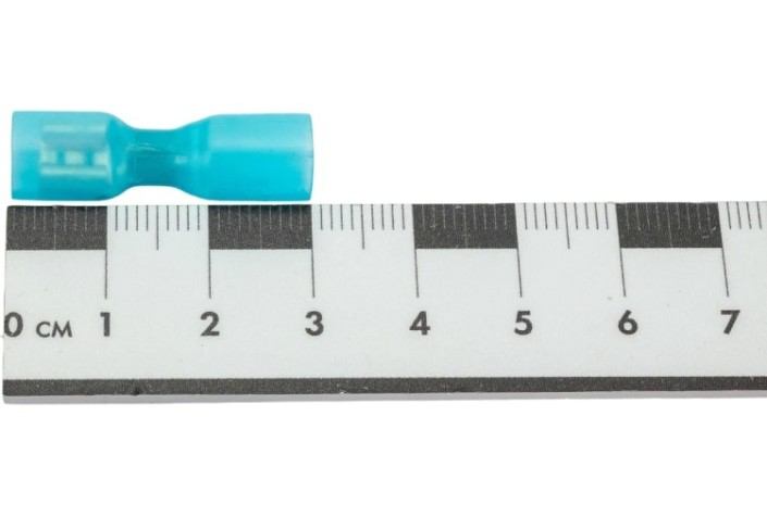 Клемма плоская REXANT 08-0634 (уп 100 шт) изолированная РПи-м-т 2.5-(6.3)/РпИм-т 2-7-0,8 [08-0634]