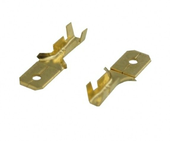 Клемма плоская REXANT 08-0913 (уп 100 шт) штекер 6.3 мм 0.75-1.5 мм² (РП-п 1.5-(6.3) L=20мм [08-0913]