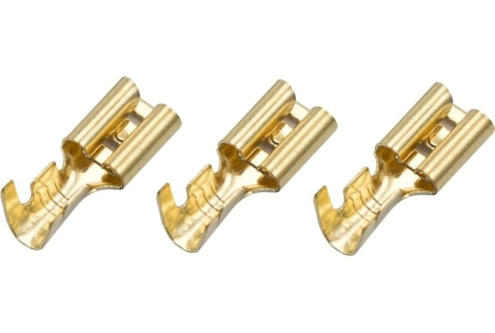 Клемма плоская REXANT 08-0920 (уп 100 шт) гнездо 5,6 мм 0.75-1.5 мм² (РП-м 1.5-(4.8)) [08-0920]