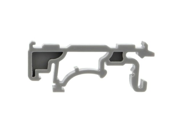 Клемма проходная REXANT СМК 222-422D 2-полюсная, на DIN-рейку (0,08-4 мм²) серая 50шт. [07-5239]