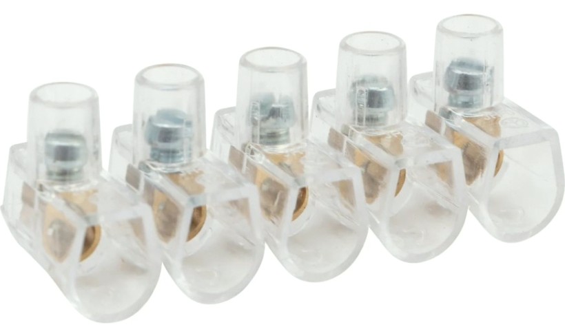 Клемма REXANT 07-5701 (уп. 20 штук)(5х1) концевой зажим винтовой изолированный КЗВИ 2,5 мм² [07-5701]