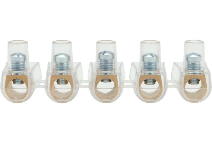 Клемма REXANT 07-5705 (уп. 10 штук)(5х1) концевой зажим винтовой изолированный КЗВИ 16 мм² [07-5705]