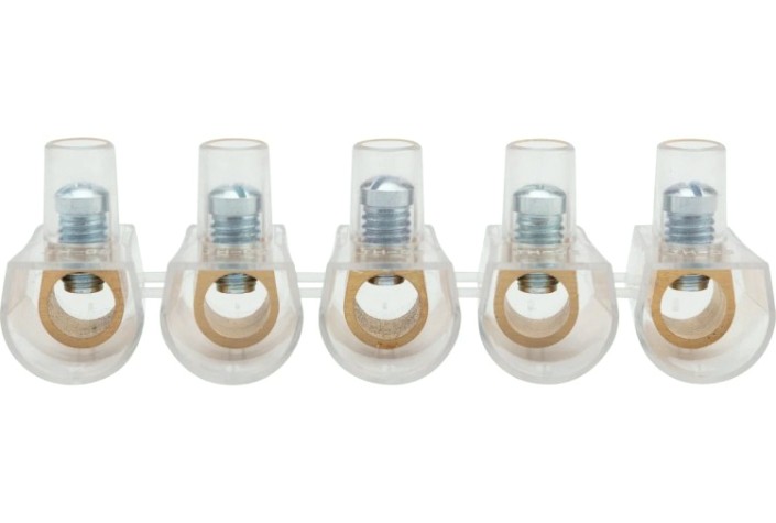 Клемма REXANT 07-5705 (уп. 10 штук)(5х1) концевой зажим винтовой изолированный КЗВИ 16 мм² [07-5705]