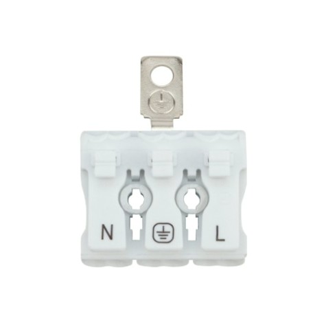 Клемма REXANT 07-6215-2 (уп 100 шт) пружинная соединительная КСП 3-полюсная с монтажно [07-6215-2]