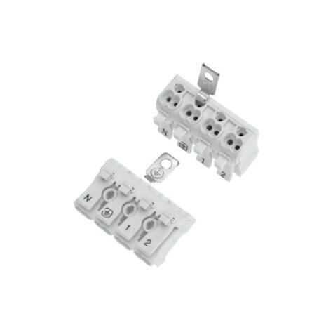 Клемма REXANT 07-6216-2 (уп. 50 штук) пружинная соединительная КСП 4-полюсная с монтажно [07-6216-2]