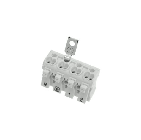 Клемма REXANT 07-6216-2 (уп. 50 штук) пружинная соединительная КСП 4-полюсная с монтажно [07-6216-2]