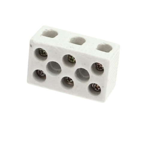 Клемма REXANT 07-6226 керамическая винтовая КВ 10 мм² 3 пары контактов с