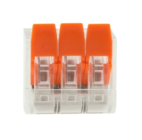 Клемма REXANT СМК 221-413 универсальная компактная 3-проводная до 4,0 мм² 50 [07-5203]