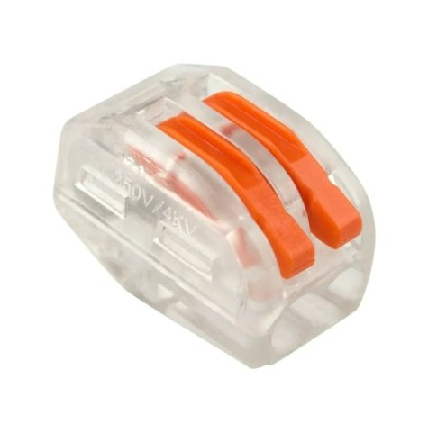 Клемма REXANT СМК 222-412 универсальная 2-проводная прозрачная 0,08-2,5/4 мм [07-5252-1]