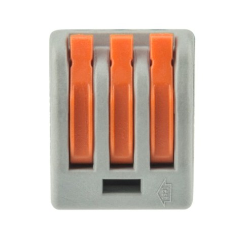 Клемма REXANT СМК 222-413 универсальная 3-проводная серая 0,08-2,5/4 мм² (50 [07-5253-4]