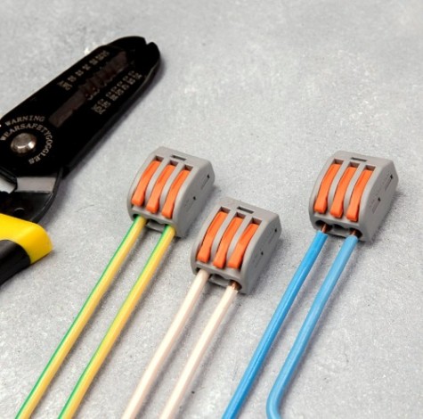 Клемма REXANT СМК 222-413 универсальная 3-проводная серая 0,08-2,5/4 мм² (50 [07-5253-4]