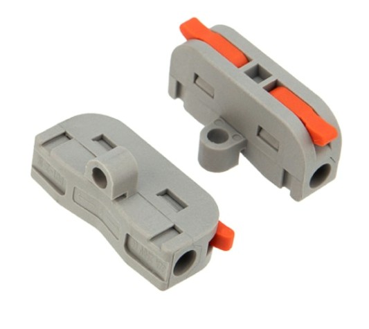 Клемма REXANT СМК 222-421P проходная 1 полюс, с монтажной площадкой (0,08-4 м [07-6261]