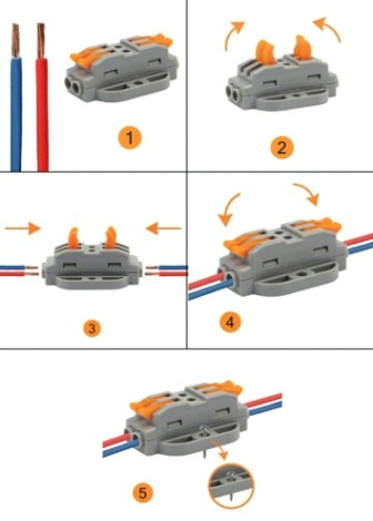 Клемма REXANT СМК 222-422P проходная 2 полюса, с монтажной площадкой (0,08-4 [07-6262-5]