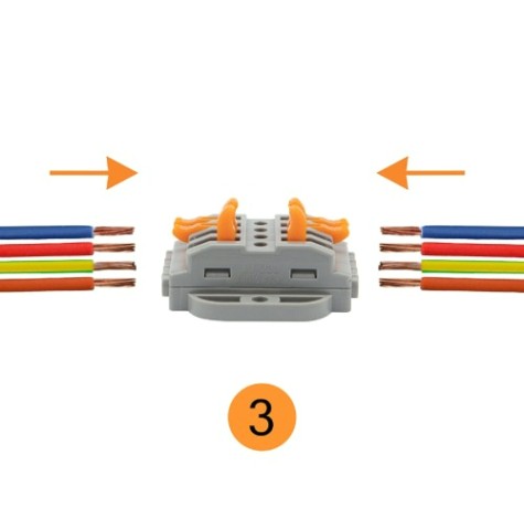 Клемма REXANT СМК 222-424P проходная 4 полюса, с монтажной площадкой (0,08-4 [07-6264]