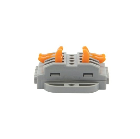 Клемма REXANT СМК 222-424P проходная 4 полюса, с монтажной площадкой (0,08-4 [07-6264-5]