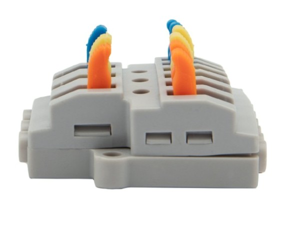 Клемма REXANT СМК 3x2 проходная разветвительная 3 полюса, с монтажной пл [07-5233-05]