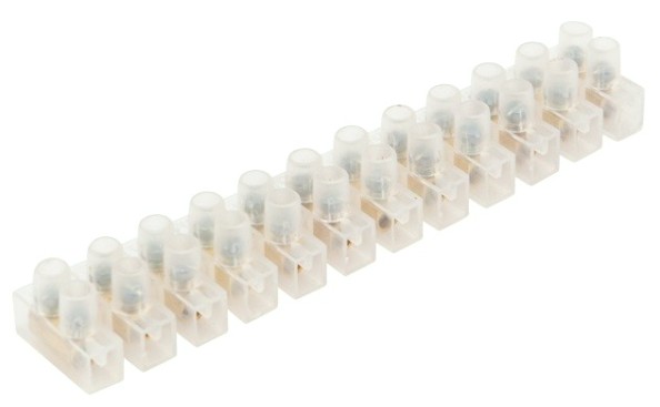 Клеммная колодка REXANT 07-5004 (уп. 10 штук) винтовая КВ- 4 (1,5-4 мм²), ток 3A, белая (ЗВИ) [07-5004]