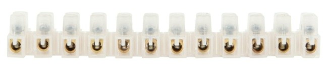 Клеммная колодка REXANT 07-5004 (уп. 10 штук) винтовая КВ- 4 (1,5-4 мм²), ток 3A, белая (ЗВИ) [07-5004]