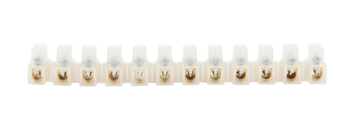 Клеммная колодка REXANT 07-5006 (уп. 10 штук) винтовая КВ- 6 (2,5-6 мм²), ток 6А, белая (ЗВИ) [07-5006]