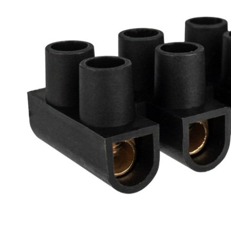 Клеммная колодка REXANT 07-5014-2-7 винтовая КВ-14 (6-14 мм²), ток 20А, черная