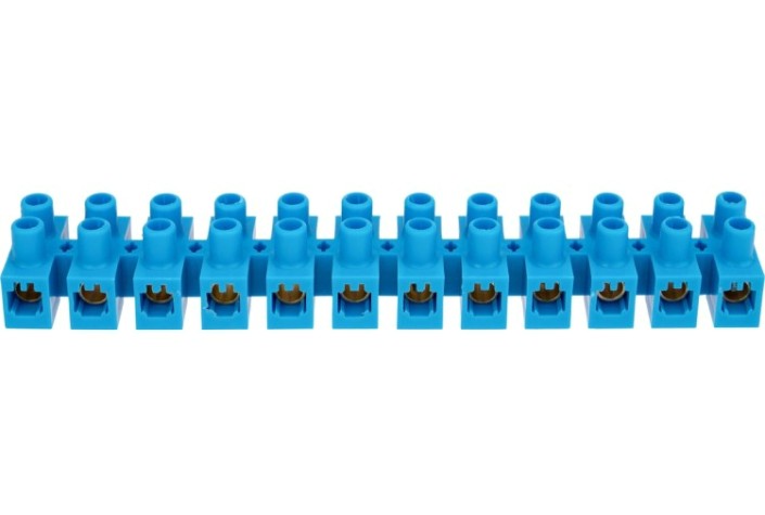 Клеммная колодка REXANT 07-5025-4 винтовая КВ-25 10-25, ток 60А, синяя, 10шт/уп