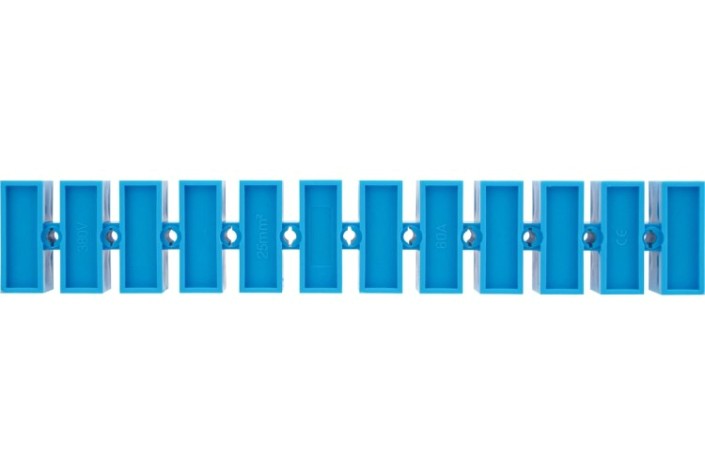 Клеммная колодка REXANT 07-5025-4 винтовая КВ-25 10-25, ток 60А, синяя, 10шт/уп