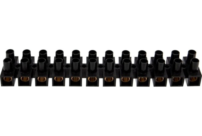 Клеммная колодка REXANT 07-5035-2 (уп. 10 штук) винтовая КВ-35 (10-35 мм²), ток 80А, черная (ЗВИ) [07-5035-2]