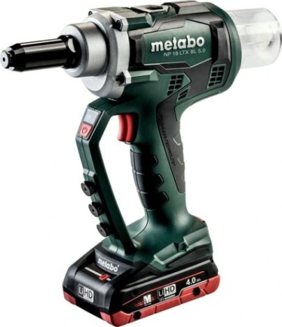 Клепальник аккумуляторнный METABO NP 18 LTX BL 5.0 4,0 Ач, бесщеточный [619002800]