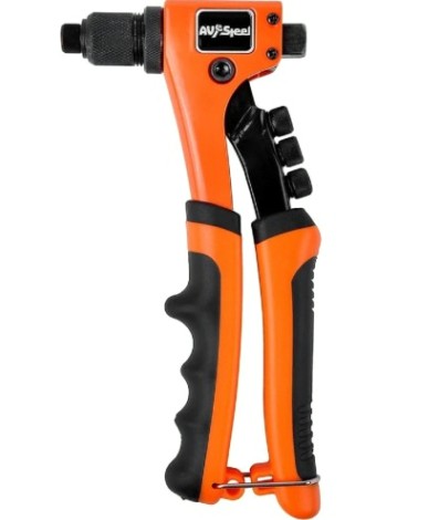 Клепальник AV Steel AV-921169 для вытяжных 2,4-4,8 мм усиленный Клепальник AV Steel AV-921169 для вытяжных 2,4-4,8 мм усиленный