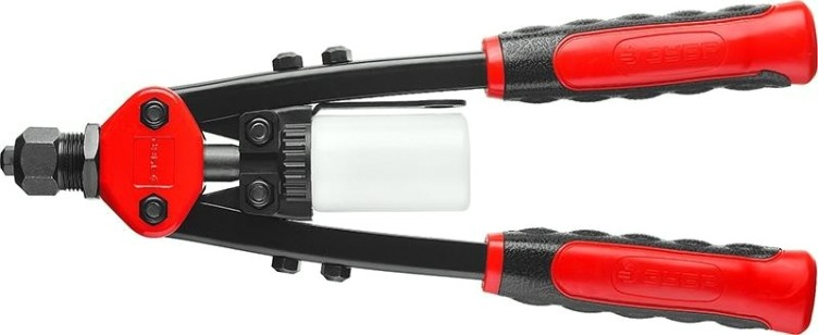 Клепальник двуручный ЗУБР "МХ500" для заклепок d=2,4-4,8 мм из алюминия, стали, нерж [31032_z01]