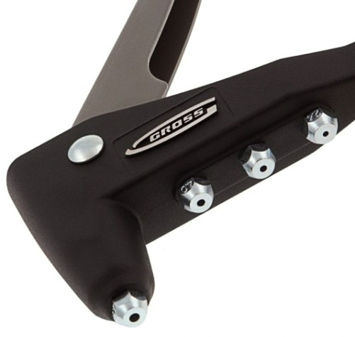 Клепальник GROSS литой заклепочник заклепки 2,4-4,8мм// [40401]