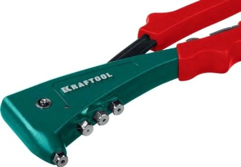 Клепальник KRAFTOOL Combo2-M6 комбинированный в кейсе, резьбовые м3-м6, вытяжные [31180]