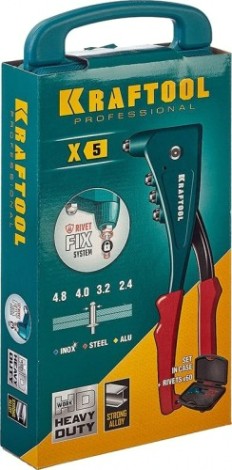 Клепальник KRAFTOOL "NX-5", усиленный литой 31173-Н6 [31173-H6_z01]