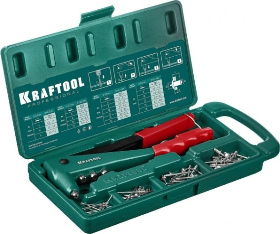 Клепальник KRAFTOOL X-3 x-3 литой корпус, в кейсе [31170-H6_z01]