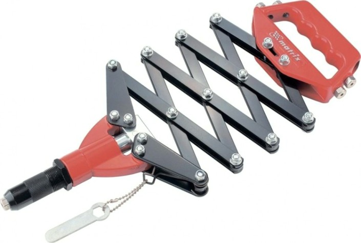 Клепальник MATRIX 800 мм, "гармошка", усиленный, 3,2-4,0-4,8-6,0-6,4 [405505]